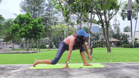 outdoor yoga workout