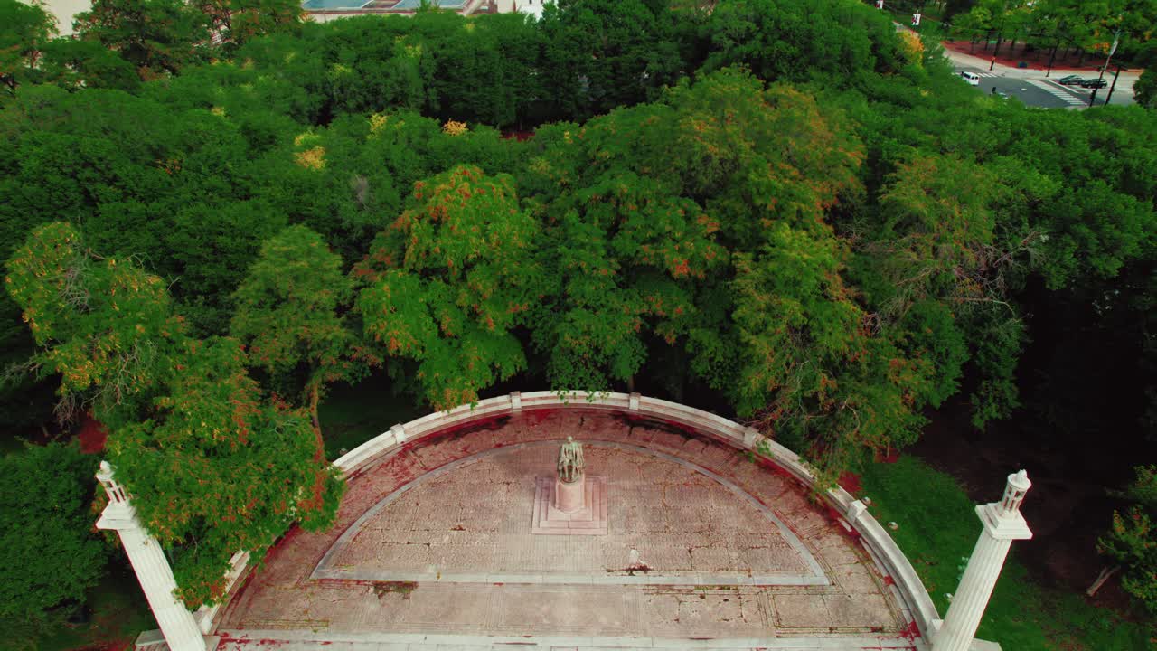 monumento a abraham lincoln en el centro de chicago, illinois