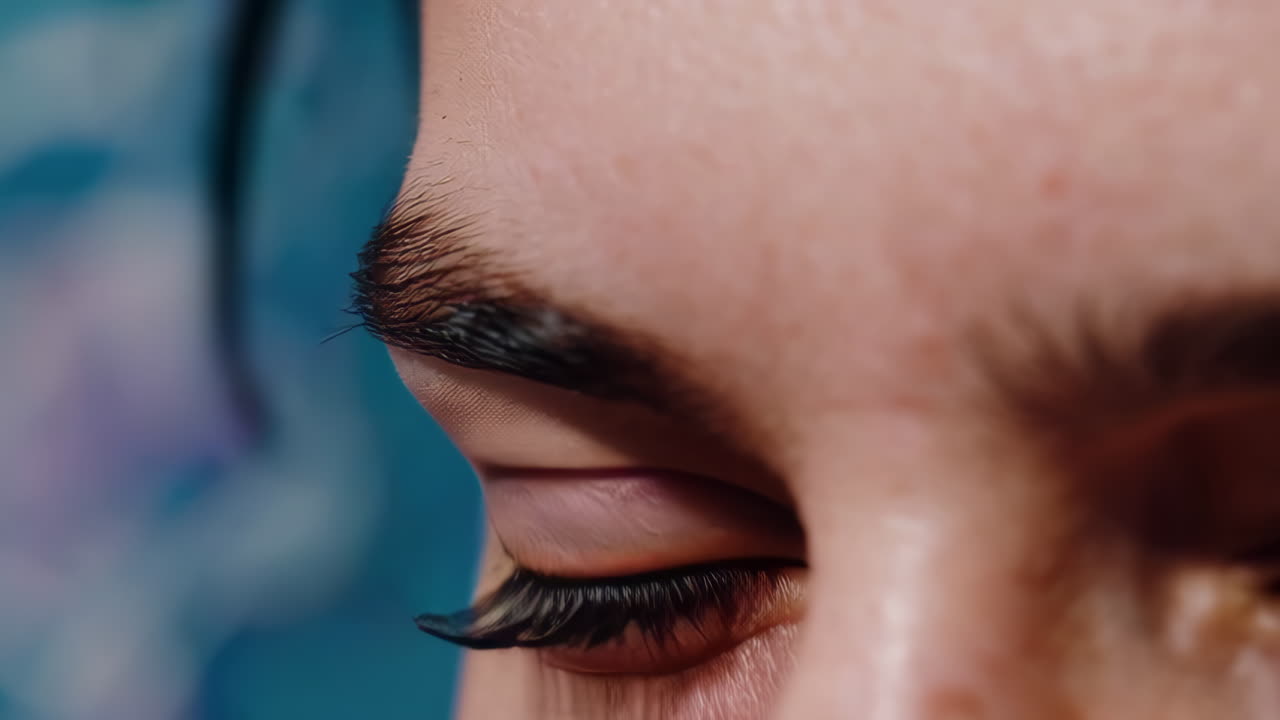 primer plano de los ojos de una mujer.