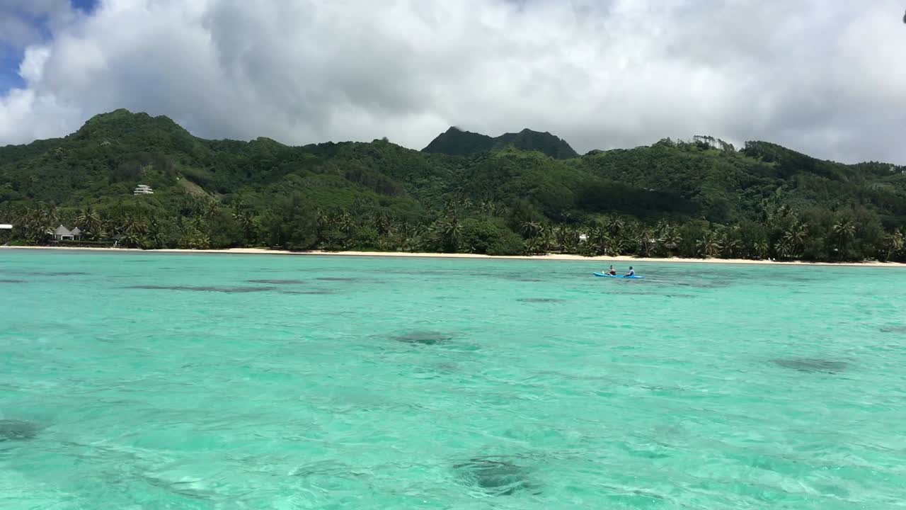 vista del paisaje de la laguna muri rarotonga islas cook