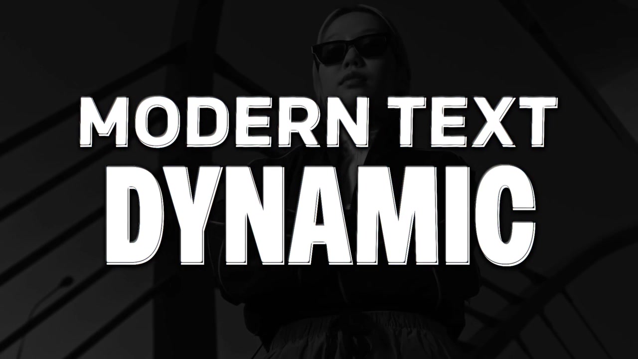Modern RGB Glitch Text Animation Titles Pack