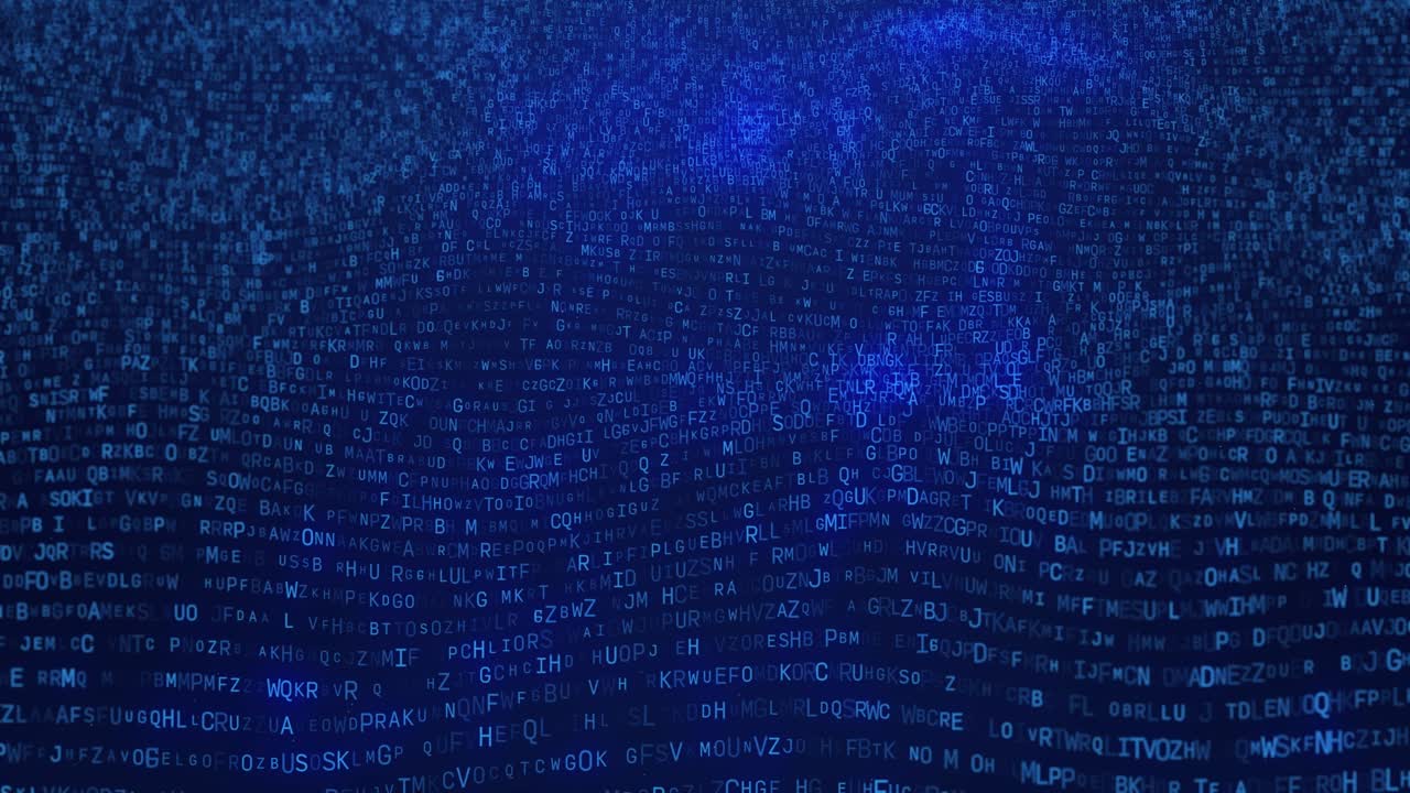 letras del alfabeto fondo de la tecnología futurista