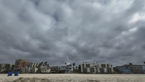 long beach cityscape from the beach