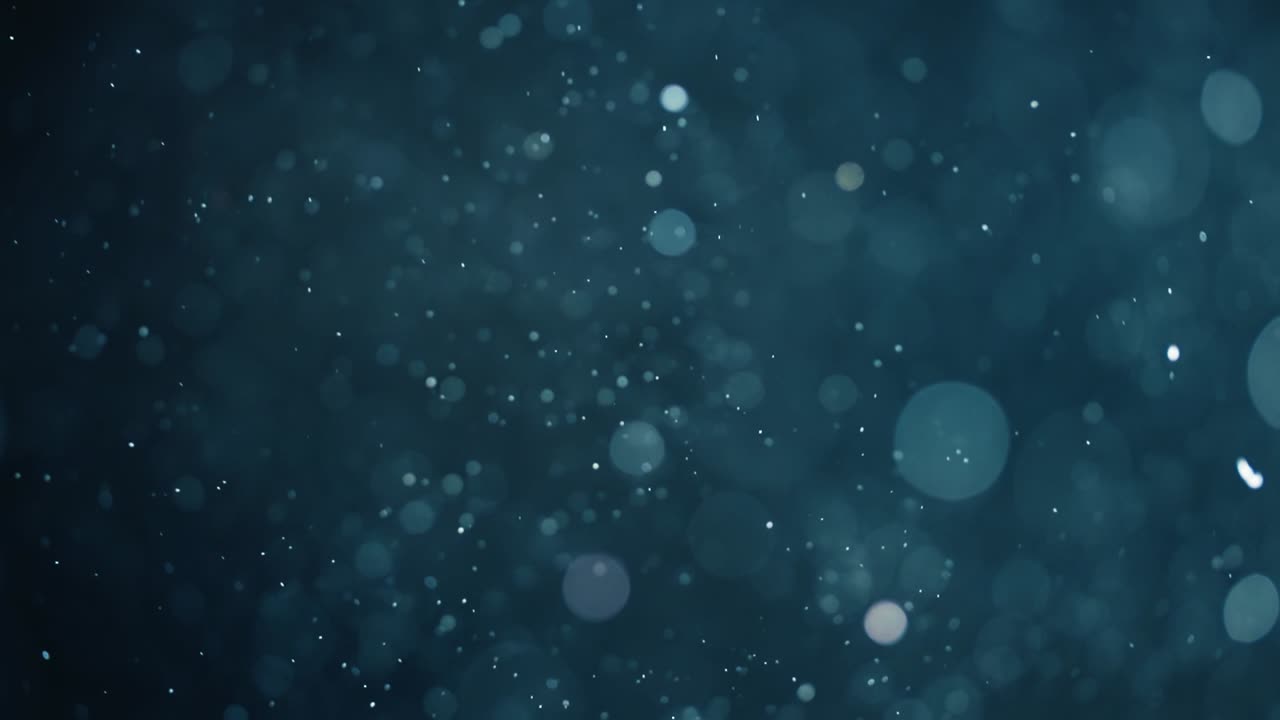 bokeh de partículas abstractas flotantes sobre fondo oscuro