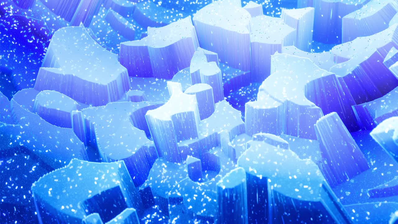 아름답고 추상적인 3d 표면, 반이는 반거리, 추상 3d 파동이 루프로 표면에 달립니다. 파란색 그라디언트, 부드러운 매트 재료, 가운 내부 반이는 부드러운 4k 애니메이션.