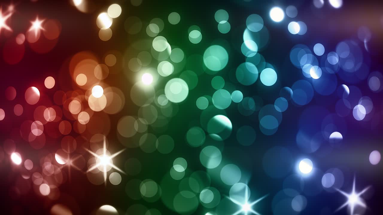 움직이는 불빛, 초점을 잃은 반사, 루프 가능한 보케 배경