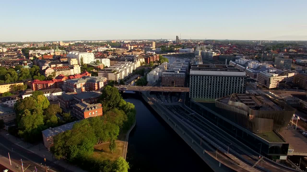 vista aérea de la ciudad de estocolmo