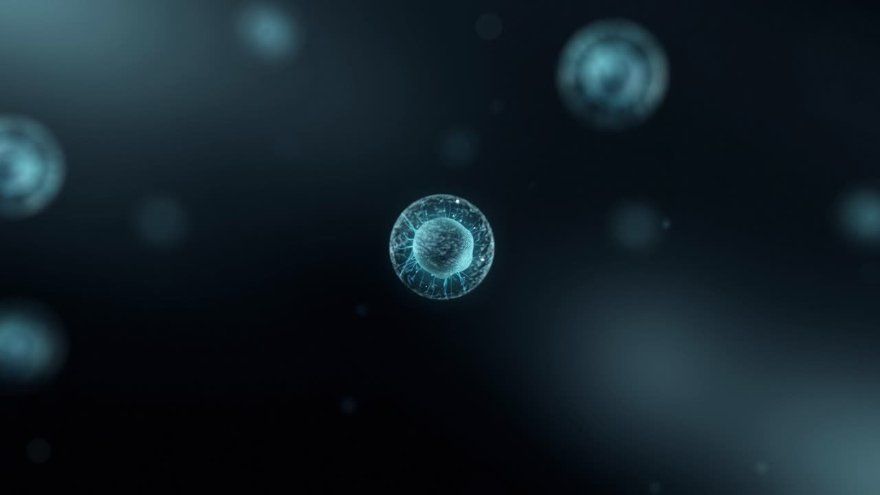 Celledelingsproces - Medicinsk visualisering.