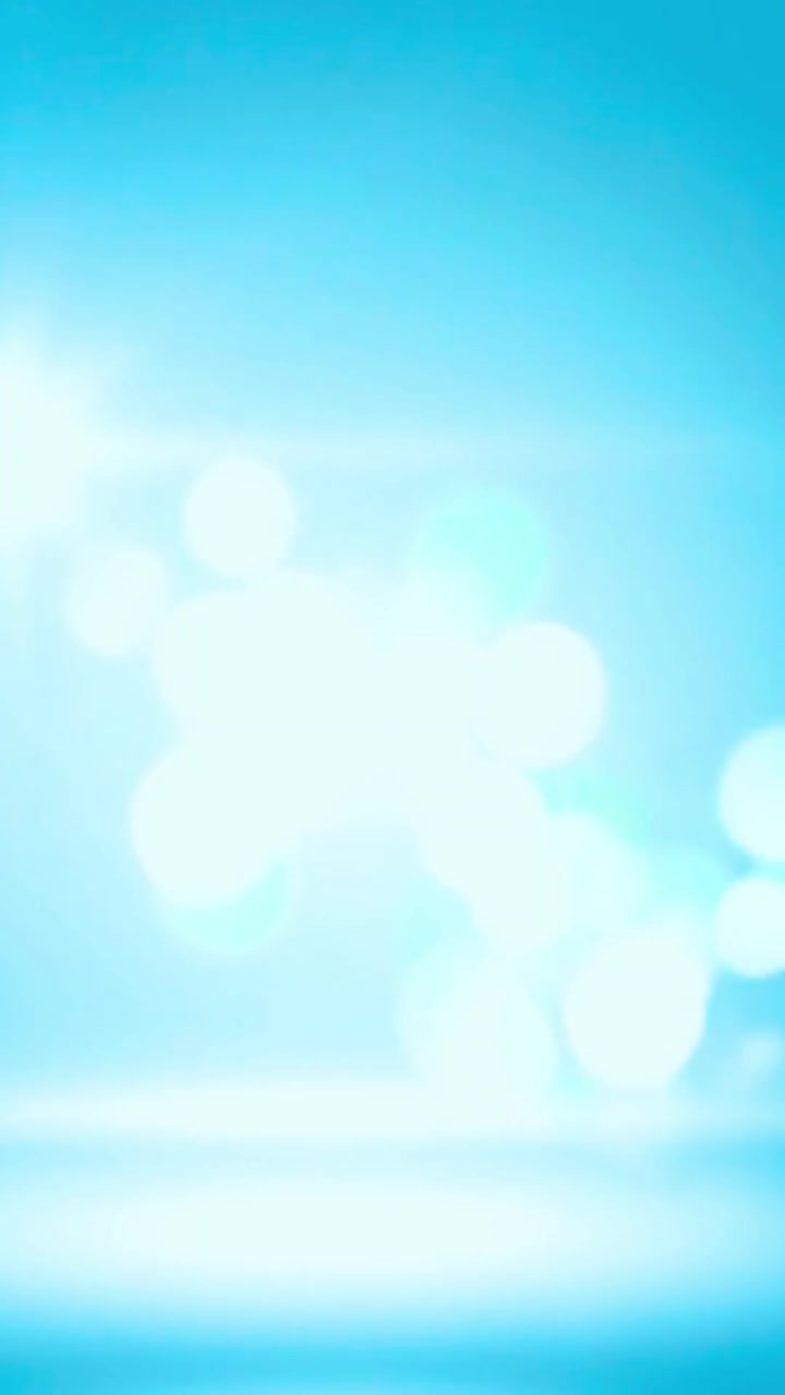 Sfondo blu astratto con particelle bokeh luminose fluttuanti