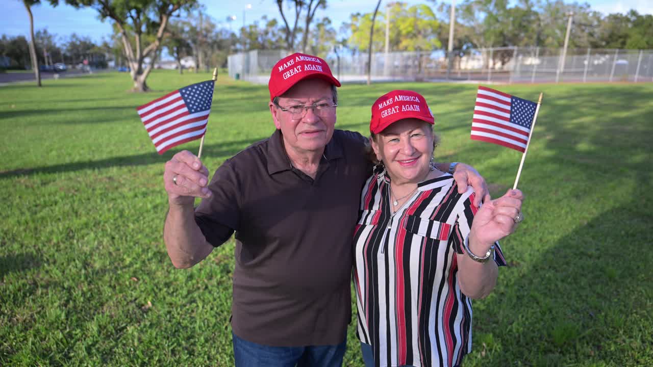 South Florida voters supporting Donald Trump for president of the united States of America