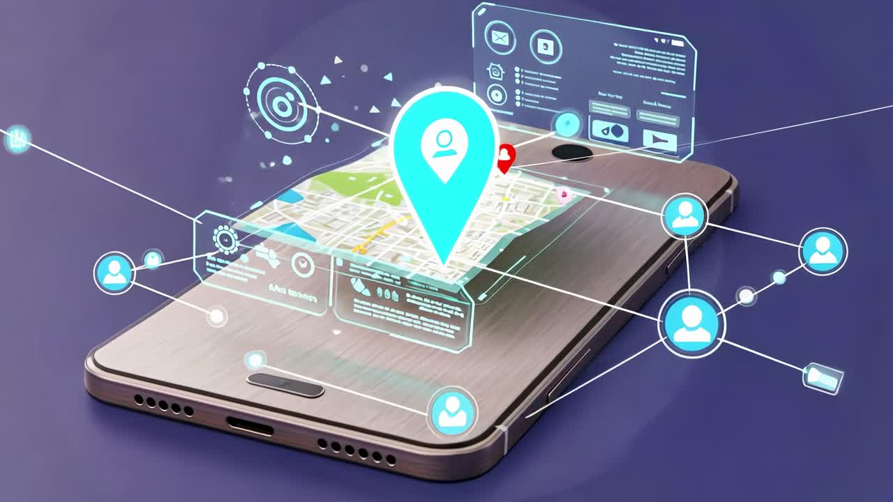 Exploring the integration of technology in daily life through mobile navigation systems at a modern workspace