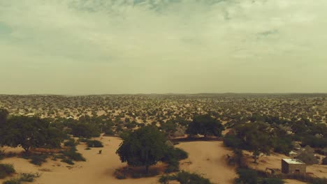 Aerial-View-Of-Desert-Landscape-Of-Tharparkar