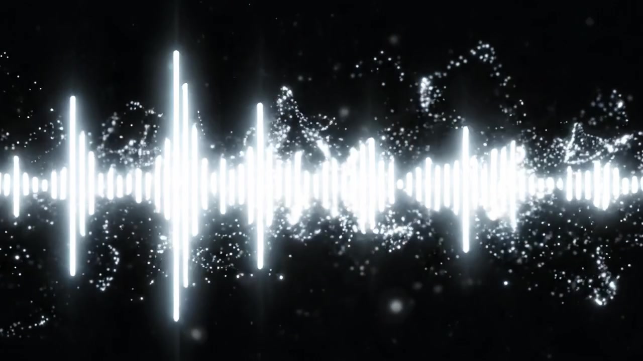 A Dynamic Visual Representation of Sound Waves: Captured in Two Frames, This Video Illustrates the Vibrant Energy and Complexity of Audio Frequencies.