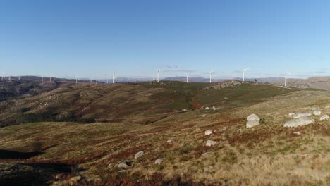 Wind-turbines-producing-alternative-energy-Aerial-View