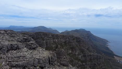 famous flat-topped mountain near cape town city in south africa