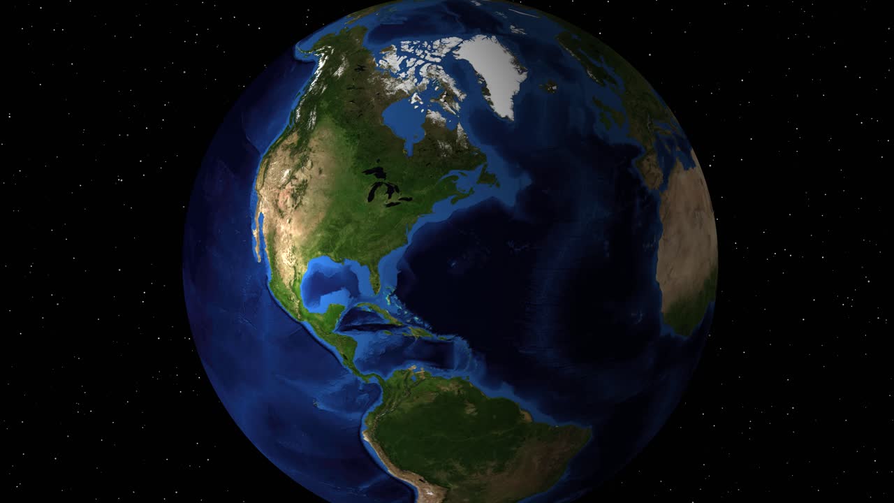 zoom secuencial en la tierra revelando los estados unidos