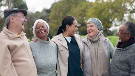 laughing, face and a caregiver with people