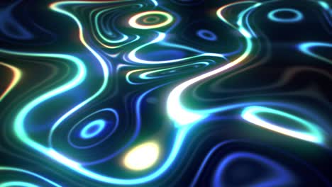 abstract waves color animation concept