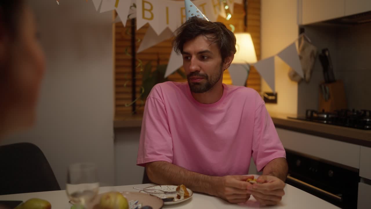 ужин в честь дня рождения.