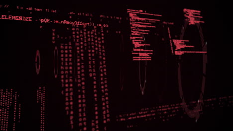 animación del procesamiento de datos a través del escaneo de visores