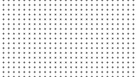 a grayscale repetitive design of small crosses forms a pattern resembling a grid, extending across rows and columns systematically in this picture