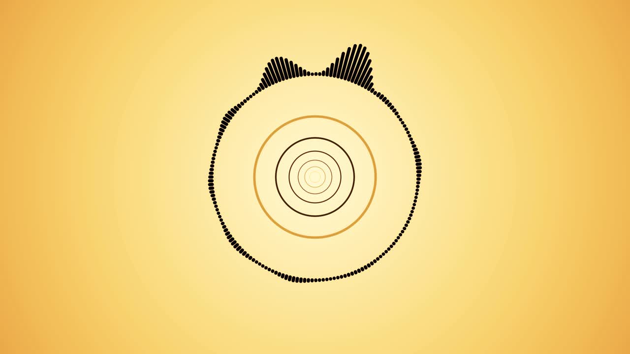 visualización de audio abstracto