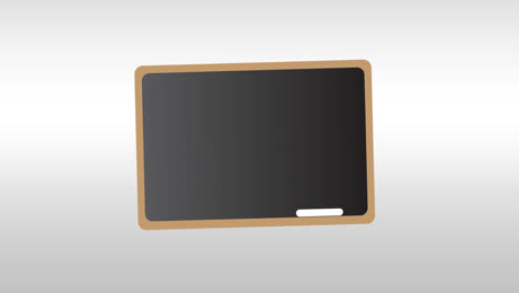 animation of board icon moving on white background