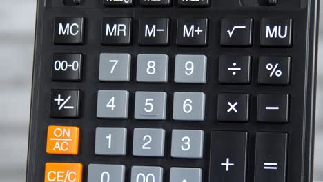 calculadora de teclas numéricas
