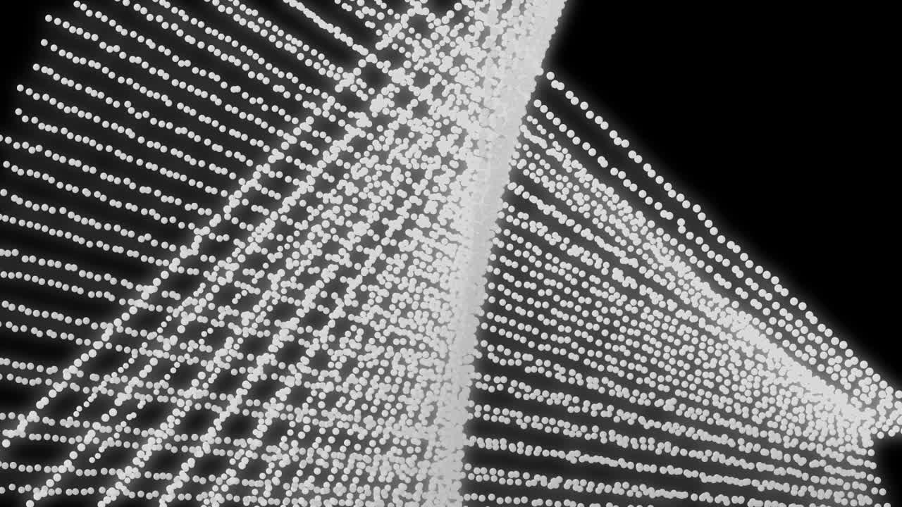 White color Dot Shape Pattern animation motion graphics