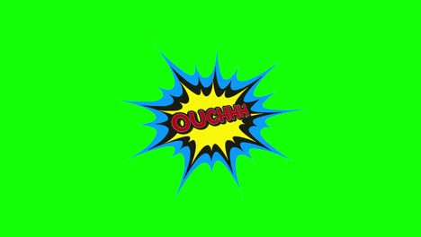 cartoon-ouch-Comic-Bubble-speech-loop-Animation-video-transparent-background-with-alpha-channel.