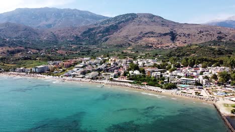 panoramic view of geourgiopoli township in crete