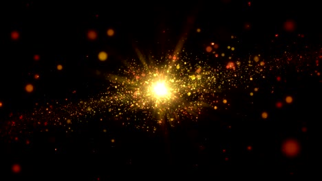 fondo de oro abstracto de la galaxia