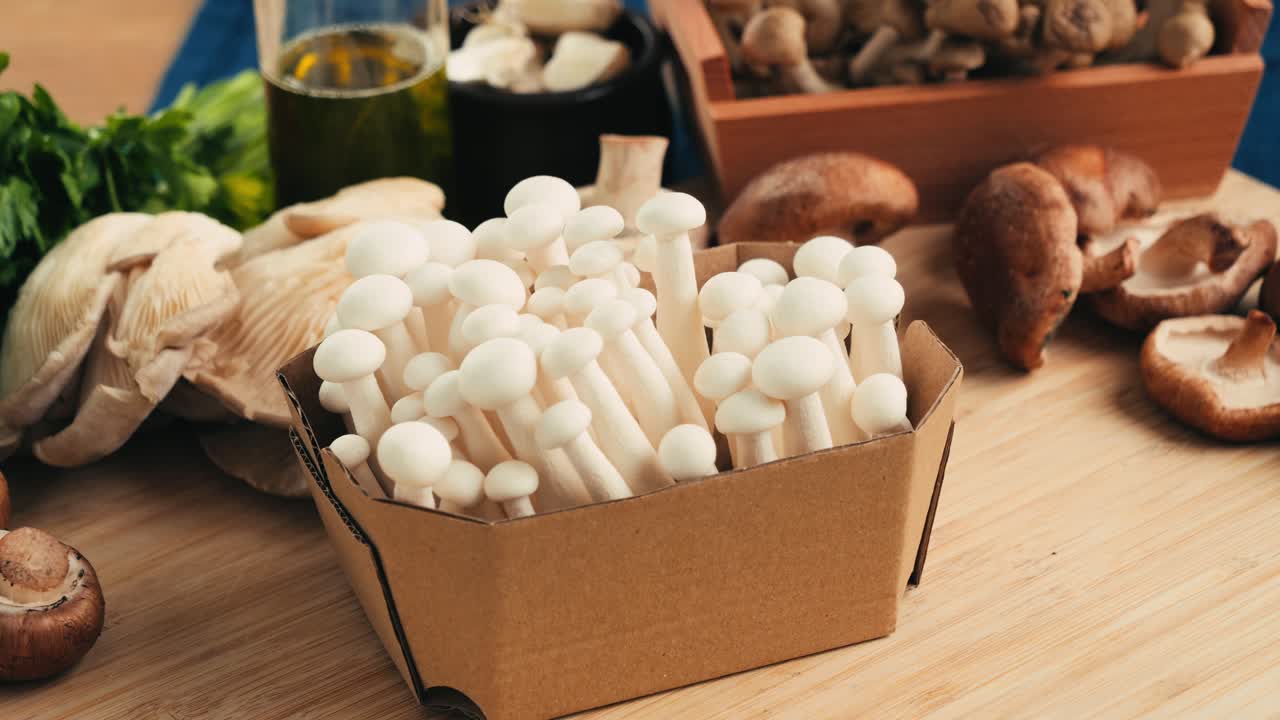 Assortment of Fresh Mushrooms