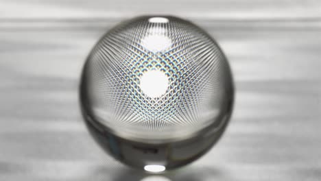 abstract crystal ball with reflection.