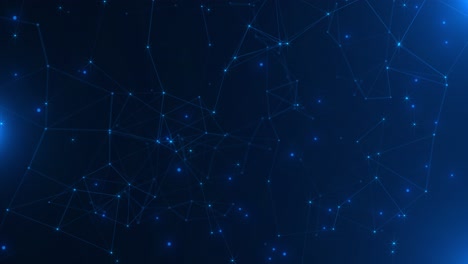 4k futuristic abstract technology background motion plexus shapes surface of dots and lines