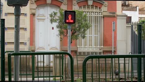 level crossing signal flashing in spain