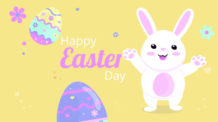 Motion Graphic of Flat easter instagram posts collection