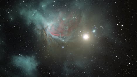 Exploración-En-El-Espacio,-Nebulosa-4k