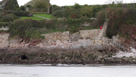 Footage-taken-from-a-boat-trip-on-the-river-Tamar-in-Plymouth,-Devon-in-England