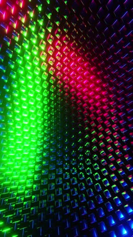 colorful background with grid pattern in the middle. vertical looped animation