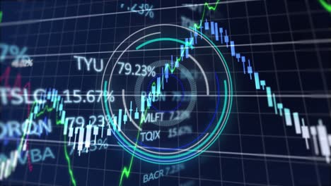 Diagramme,-Grafiken-Und-Finanzdatenverarbeitung-Auf-Schwarzem-Hintergrund