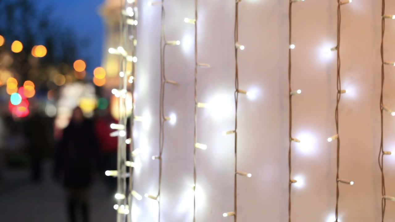 Neon lights on the street
