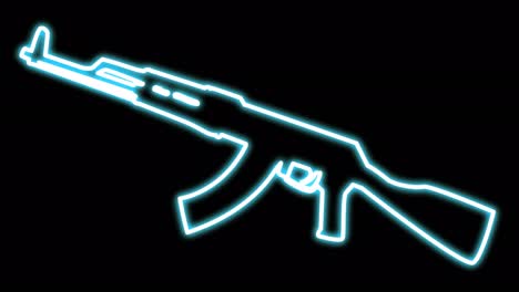 ak 47 neon line