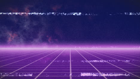 animación de formas y nubes sobre la interferencia.