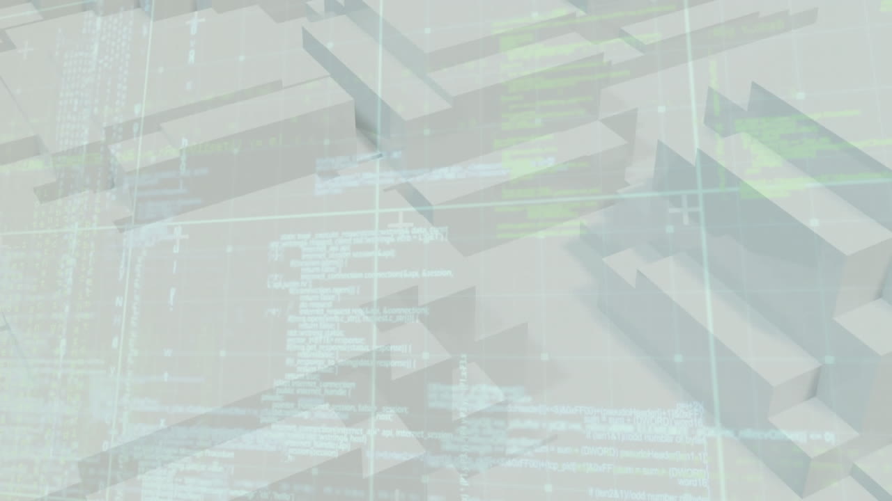 animación de placas de circuitos informáticos y procesamiento de datos