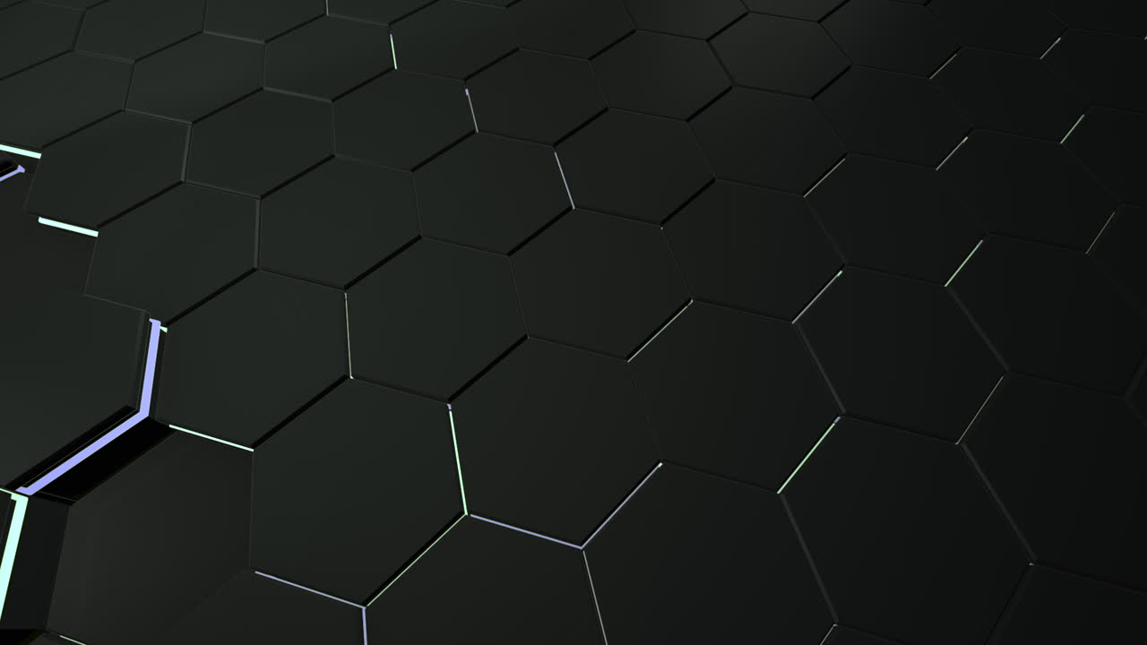 Motion dark black hex grid background 5