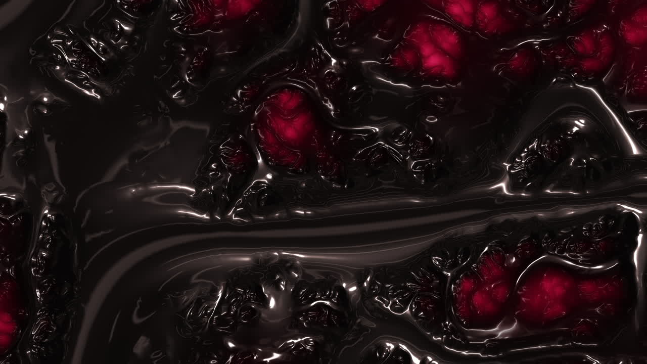 Primo piano realistico di una texture di marmo rosso e nero con finitura ruvida e lucida