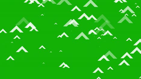 arrow symbols motion graphics with green screen background