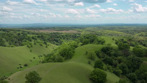 Aerial-View-Of-Deliblato-Sands-Terrain-"European-Sahara"-In-Serbia