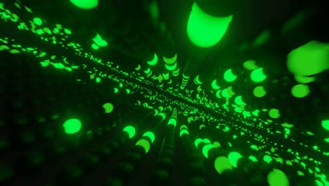 Fondo-De-Movimiento-Abstracto-Brillante-Ruta-Verde-Y-Luces-De-Neón-Verdes-Que-Se-Reproducirán-En-Un-Bucle-De-4k-Para-Reflejar-La-Ruta-De-Alta-Tecnología-O-La-Transferencia-De-Datos-En-Un-Bucle-De-4k